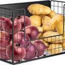 Magnetic Shelf for Fridge , Fruit Potato & Onion Storage Bins, Pantry Organizers & Storage, Large Container Magnetic Basket for Refrigerator, Kitchen Counter, Cabinet, Magnetic Fridge Organizer