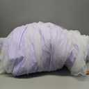 Eimilaly Princess Bed Canopy for Girls, Double Layer Canopy with Cutout Stars, Breathable Dream Canopy & Washable Purple Fabric, Fits Twin/Full Bed - Fairy Bed Tent for Kids Room Decor, Purple (25.6"W x 106.3"L)