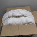 Mattress Topper Queen for Back Pain, Extra Thick Mattress Pad Cover, Plush Pillow Top, Deep Elastic Pocket, White