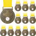 24 Pcs Christian Sports Medals Gift for Baseball Player 1.77 Religious Bible Verse Athlete Sports Gold Medals I Can Do All Things Through Christ Challenge Philippians 4:13 for Team Players