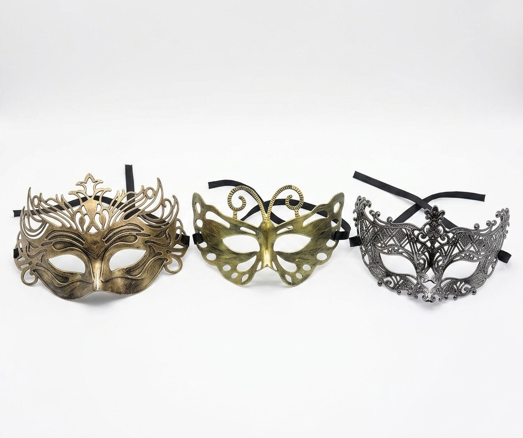 Masquerade Masks for Women Men Couple Bulk Venetian Mask Vintage Antique Adult Face Halloween Costumes Party