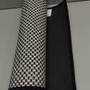 YIHOUSE Thin Bath Mat Black Bathroom Rugs Sets 2 Pieces, Non Slip Absorbent Mats Quick Dry, Woven Rugs Washable, Tapetes para Bao for Bathroom Toilet,Bathtub(17"x24"+17"x47")