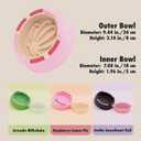 Silicone Slow Feeder Bowl, 1.2L Capacity, Suitable for Small, Medium, and Large Dogs. Interchangeable Inner and Outer Bowls. Food-Grade Material. Ideal for Dogs That eat Too Quickly.