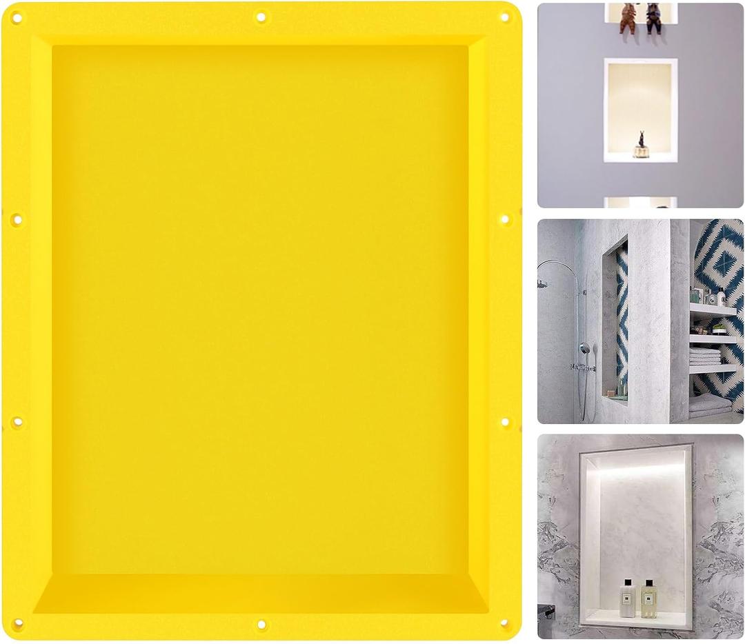 Suteck Shower Niche Ready for Tile 16" x 20", Single Shelf Niches for Shower Bathroom Storage, Wall Recessed Shelf
