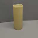 iZAN 1 Pack Waterproof Outdoor Flameless Candle with Timer 3 x 8 Battery Operated Electric LED Pillar Candle for Gift Home Dcor Party Wedding Supplies Garden Halloween Christmas Decoration (Dark Ivory - Timed)