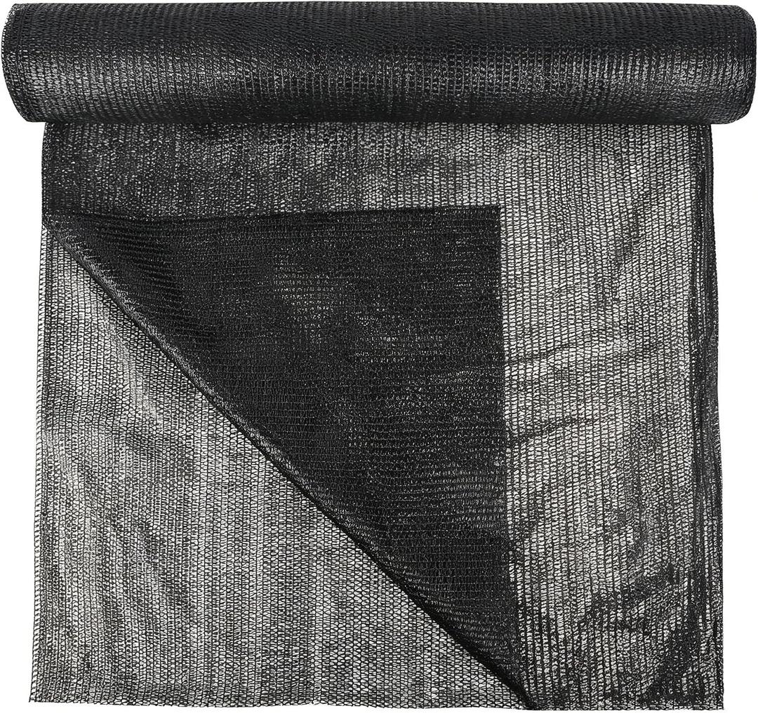 winemana 120x6 FT Outdoor Shade Cloth for Garden & Plants - 40% Large Black Mesh Tarp, UV Resistant Woven Shade Fabric for Greenhouse Farm Row Cover Vegetables Sun Protection Poultry Run