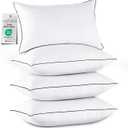 JOLLYVOGUE Pillows King Size Set of 4, Cooling and Supportive Bed Pillows with Super Soft Down Alternative Fill, Hotel Quality for Side, Back, and Stomach Sleepers, 4 Pack