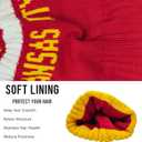 City Beanie Knit Hat with Pom Winter Cuffed Cap Sport Fans Gift (One Size, Kansas)