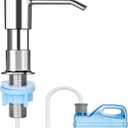 Kitchen Sink Soap Dispenser for Kitchen Sink,soap Dispenser with 40 No-Spill Extension Tube Kit Design for Kitchen Bathroom (1, Silver Color)