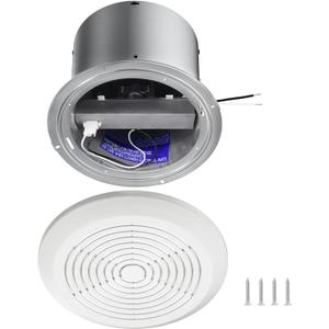 V2262-50 7 Inch Bathroom Exhaust Fan, 1.0 Sones, 50 CFM Ceiling Exhaust Fan, for 8" Opening, Quiet Effective Ventilation for Bathroom, Laundry Room, Kitchen, Mobile Home