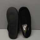 Muk LUKS Men's Corduroy Moccasin with Flannel Lining (Large, Black)