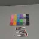 33000Pcs Rhinestones for Bedazzling, 3mm Bedazzler Kit with Flatback Rhinestones for Clothes Crafting Crafts Nails Clothing, Flat Back Resin Rainbow Colorful Colored Crystal with B 7000 Glue Clear (Large Pack + 3pcs Glue, 24 Mix Jelly AB colors | 3mm)