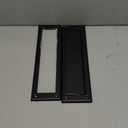 khtumeware Matte Black 13 inch 1-Pack Solid Brass Mail Slot with Solid Brass Internal Frame is Well Made Door Mail Slots