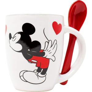 Disney Mickey and Minnie Kissing 4 Ounce Espresso Mug