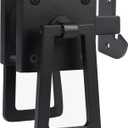 BARNSMITH Heavy Duty Gate Latch, Double Side Gate Latches, Matte Black Fence Latch, Garden Door Latch, Pool Gate Latch