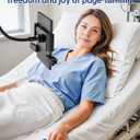 First No Text Blocking Remote Control Page Turner for Kindle Paperwhite, Clicker Page Turner with Flip Forward and Backward,Kindle Accessories for iPad/Tablets(Just Reading), Camera & Selfie Shutter (Black)