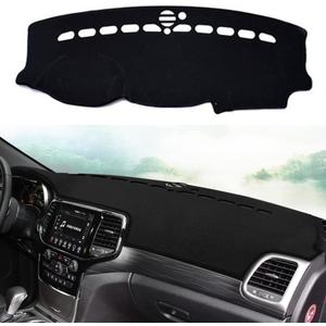 Dashboard Cover Dash Cover Mat Pad Carpet Custom for Jeep Grand Cherokee 2011-2021 Accessories(NOT for Jeep Cherokee & Grand Cherokee L) Anti-Skid Center Console Protector Cover Mat(Black Edge)