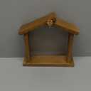 Comfy Hour Figurine, Christmas Manger Decor (Brown)