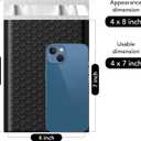 Fuxury 4x8 Bubble Mailer 260 Pack Black Padded Envelopes for Mailing Small Bubble Mailers Usable Size 4x7" Bubble Envelopes Self-SealPadded Mailers for Small Business Shipping Bulk#000
