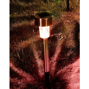 Solar Lights Outdoor Waterproof, Stainless Steel LED Landscape Lighting, Solar Garden Lights Solar Powered, Outdoor Solar Lights for Yard, Pathway, Walkway, Patio , Lawn - 1 Pack ( Multicolor )