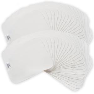 Reusable Baby Wipes, 50 Washable Cloth Wipes per Pack, 100% Cotton, Soft and Gentle for Baby's Skin, by Nora's Nursery