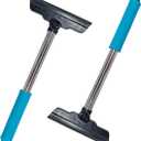 2PCS Ice Scrapers for Car Windshield, Soft No Scratch Snow Frost Removal Tool with Non-Slip Handle, Universal Winter Vehicle Window Cleaning Accessories for Cars, SUVs, Trucks(Blue)