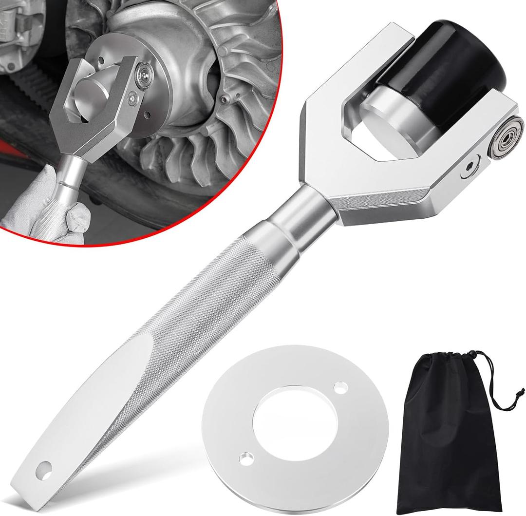 Benlari X3 Belt Changing Tool Kit Compatible with Can-Am Maverick X3/X3 MAX/RS/DS/TURBO/R 2017-2024 Clutch Removal Tool Fits 64"/72" Wheel Base Width (Silver)