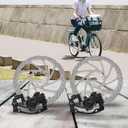 Bike Disc Brake Kit, Mechanical Disc Brakes Aluminum Alloy Caliper Mechanical Disc Brake Caliper Set Front And Rear For Electric Bike Mountain Bike Road Bike Folding Bike (4 pcs set)