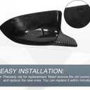 Motoforti Pair Left Right Side View Mirror Cover Caps Replacement for BMW X5 F15 X6 F16 X3 F25 LCI X4 F26 2014-2018 Door Wing Mirror Cap Carbon Fiber Pattern Black