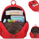 Octsky Toddler Backpack for Little Boys Kids Mini Backpack for Travel School, Black