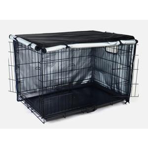 Durable Dog Crate Cover-Double Door Pet Kennel Cover Waterproof Anti-UV Dog