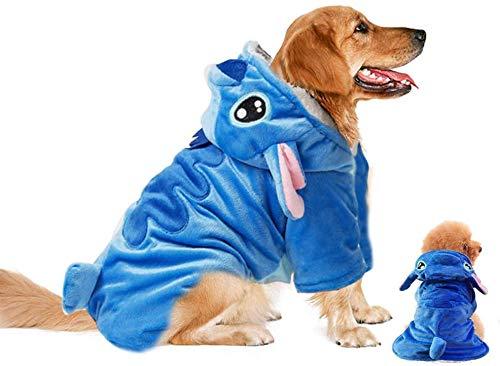 Dog Costume, Gimilife Dog Hoodie, Dogs Halloween Costume Pet Xmas Pajamas Outfit, Pet Coat Cartoon Costumes for Small Medium Large Dogs and Cats for Halloween Christmas and Winter - M