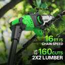 SOYUS 2-in-1 Pole Saw 8-Inch Cordless and 18-Inch Pole Hedge Trimmer, Pole Saw for Tree Trimming with 2x 3.0Ah Battery & Charger, 15-Foot Max Reach Pole Chainsaw with Multi-Angle, Auto Oiling