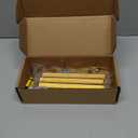 Ravinte 5 Pack Gold Cabinet Handles 3-1/2 Inch Brushed Brass Square Cabinet Pulls Gold Hardware for Kitchen Cabinets - 6 Inch Total Length