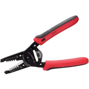 Gardner Bender GS-355 Electrical Wire Stripper Tool, Comfort Grip, Solid & Stranded Wire, 20-10 AWG, Hand Tool, 6 in.