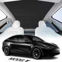 Econour Tesla Model Y Roof Sunshade, Panoramic Roof Window Insulation UV Rays Protection Sun Shade for 2020 2021 2022 2023 Tesla Model Y Accessories