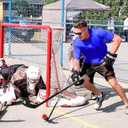 Premier Sports Street Hockey Goal & Shooter Tutor Portable Hockey Net for Indoor & Outdoor Use Hockey Training Equipment