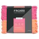 Fromm Softees Microfiber Salon Hair Towels for Hairstylists, Barbers, Spa, Gym in Hot Pink/Orange, 16" by 29", 10 Count Perfect Hair Care Towel for Drying Curly, Long, Wavy Hair