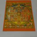 Poster Master Vintage Kalachakra Mandala Poster - Retro Wheel of Time Print - Buddhism Art - Tibetan Art - Gift for Men, Women - Decor for Spa, Yoga Studio, Meditation Room - 8x10 UNFRAMED Wall Art (Style-05)