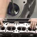 5Pcs Long Carbide Burr Set 1/4" Shank Total L 6.2" Die Grinder Bits Rotary Rasp Attachment Cut Port Grind Metal Cast Iron Steel Aluminum Cylinder Head Engine Intake Exhaust Manifold Tight Area