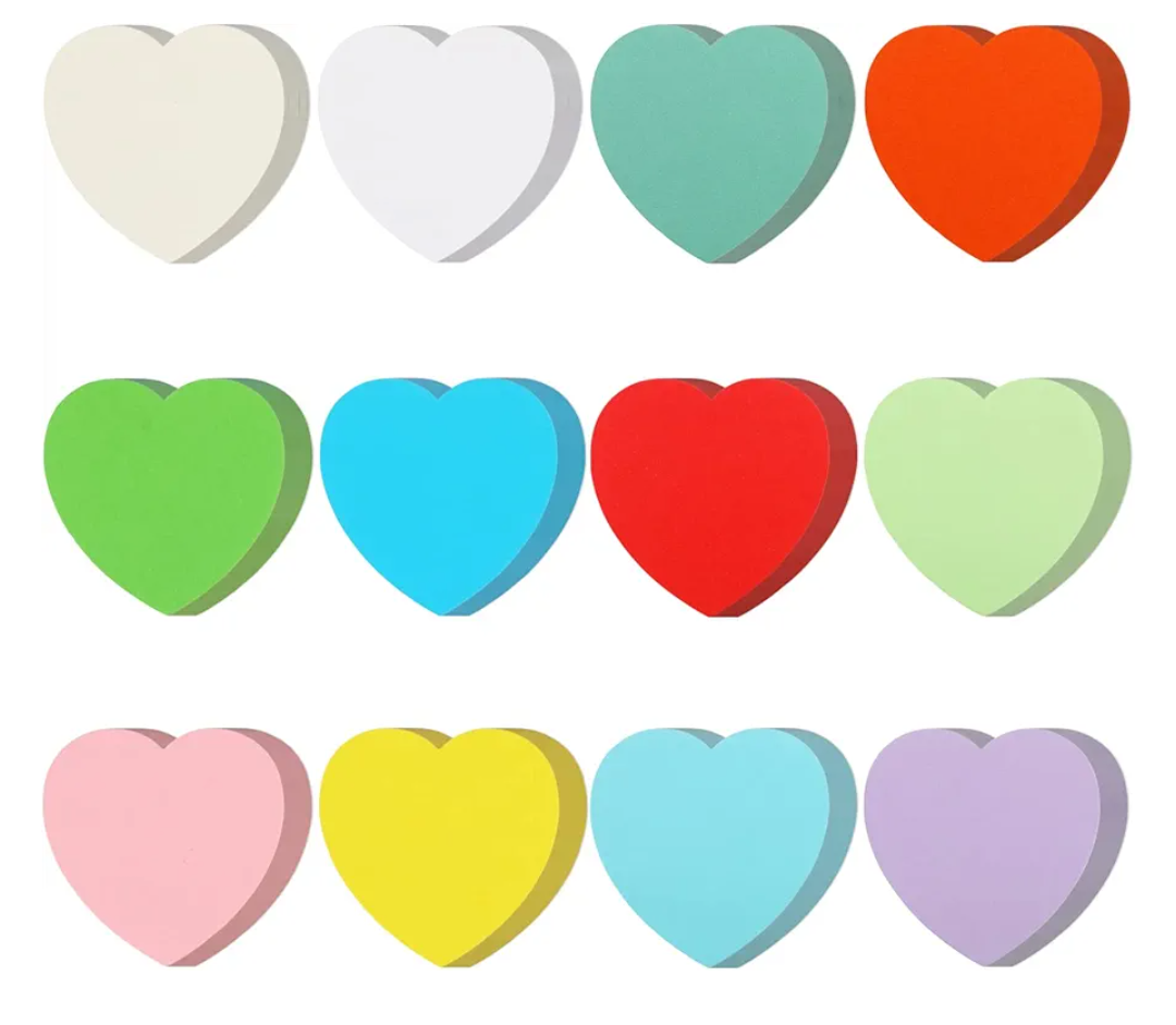 Honoson 1000 Pcs Valentine's Day Heart Cutouts Paper 3.9 Inch Heart Assorted Color Heart Cut Outs Kids Valentine Heart Shaped Die Cuts Paper for DIY Craft Projects Back to School Bulletin Board Decor