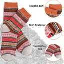 Heatuff Women's Winter Wool Socks Warm Soft Full Cushion Crew Socks (5 Pairs)