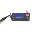 CFLMYYXGS LED Light Bar Controller 12V-24V with 120-inch Cable 6-Key Control Box 3-Pin Power Wire for LED Light Bars Suitable for Our Products