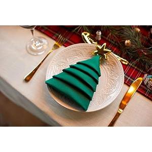 Cloth Napkins 18x18in, 6 Pieces, Green