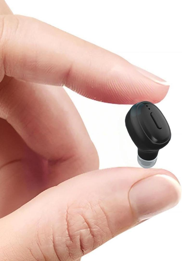 Single Bluetooth Wireless Earbud, Mini Invisible in-Ear Wireless Bluetooth Headphone 12 Hours Super Long Battery Life Suitable for Sports Work and Sleep - Black