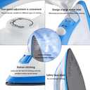 Electric Iron, Steam Iron, 1200w, Steaming, Handheld And Portable, With Five Temperature Controls, Quickly Removes Odors From Clothing (Blue)