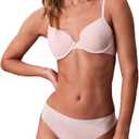 Calvin Klein Women's Invisibles Seamless Thong Panties, 3 Pack (Black, XL)