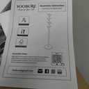 Yoobure Coat Rack Freestanding with Natural Marble Base - Coat Tree with 8 Hooks Heavy Duty Coat Hanger Stand, Metal Coat Rack Stand for Jacket, Hat, Clothes & Bag, Hall Tree Hat Rack for Entryway