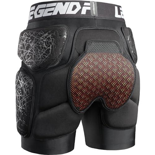 Legendfit Protective Padded Shorts for Snowboard Ski Ice Skating Skateboard Hip Butt Tailbone Protection for Men Women Youth LArge