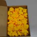Lenwen 60 Pcs Rubber Duck Bulk Bath Toy Mini Inspirational Gift Motivational Rubber Ducks Thank You Gifts Inspirational Party Favors Baby Shower Decorations Birthday Party Favors (1.3 Inch)